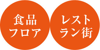 食品フロア、レストラン街